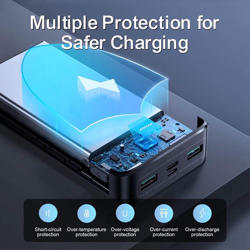 Joyroom JR-QP192 20000mAh 22.5W Fast Charging Power Bank with LCD Display - Image 2