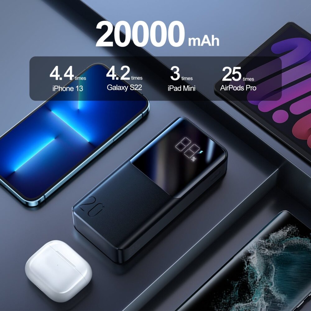 Joyroom JR-QP192 20000mAh 22.5W Fast Charging Power Bank with LCD Display - Image 4