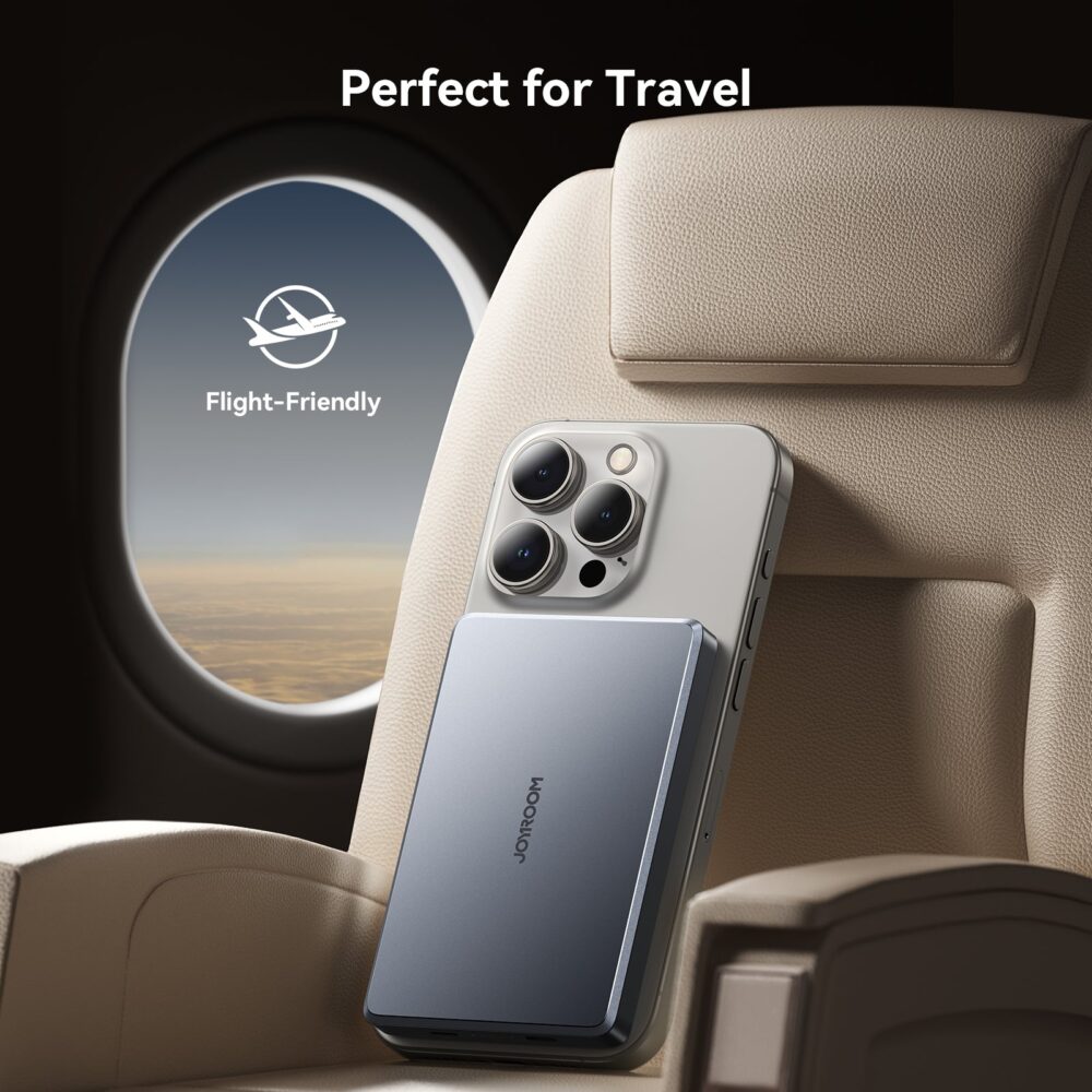 Joyroom JR-PBM08 Pro 10000mAh Magnetic Wireless Power Bank – 20W Fast Charging, 14mm Ultra-Slim Metal Design - Image 4